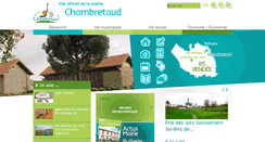 Desktop Screenshot of chambretaud.fr