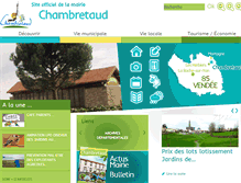 Tablet Screenshot of chambretaud.fr